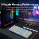 Redragon Kumara K552 RGB WHITE- BLUE SWITCH